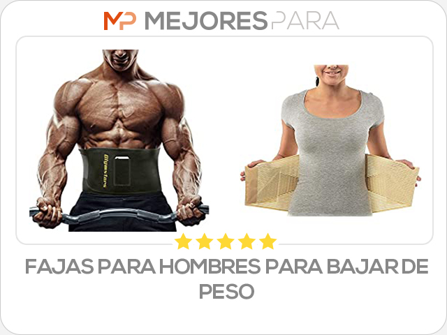 fajas para hombres para bajar de peso