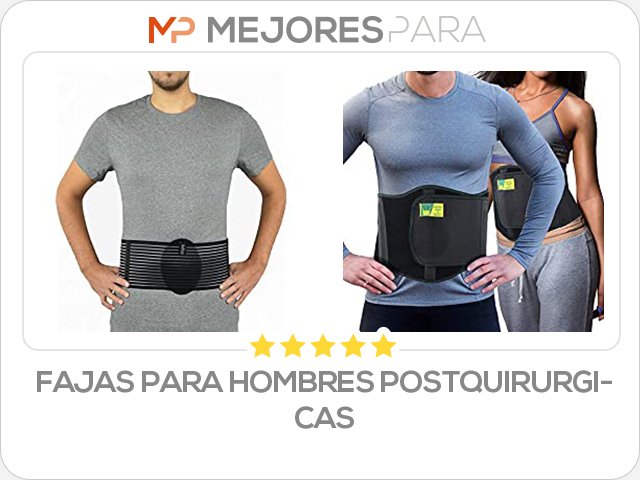 fajas para hombres postquirurgicas