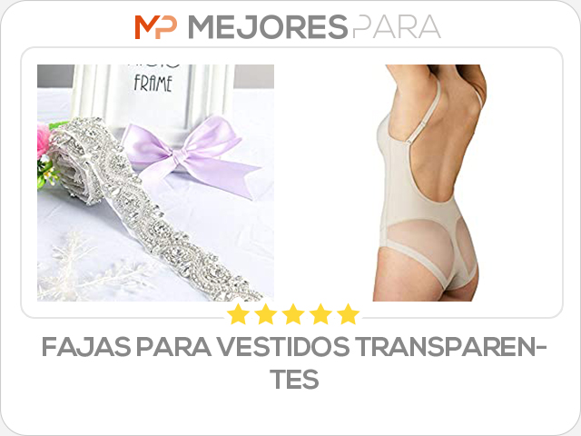 fajas para vestidos transparentes