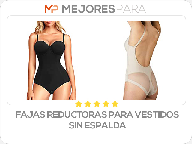 fajas reductoras para vestidos sin espalda