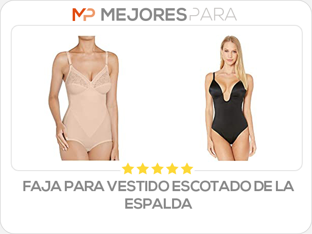 faja para vestido escotado de la espalda