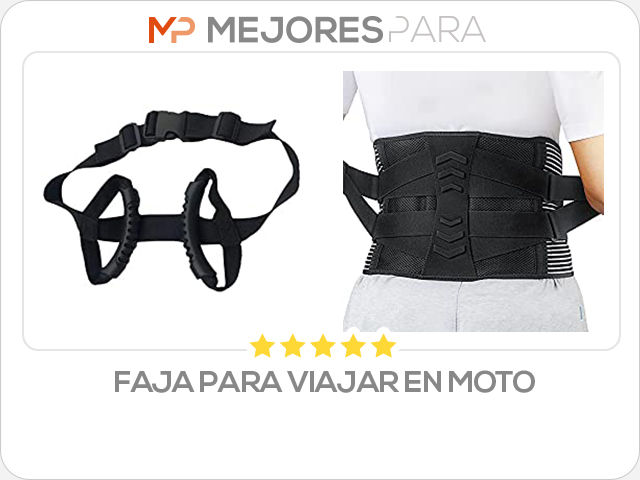 faja para viajar en moto