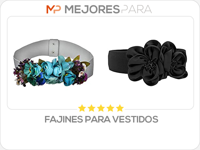 fajines para vestidos