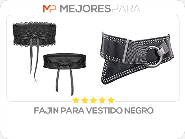 fajin para vestido negro