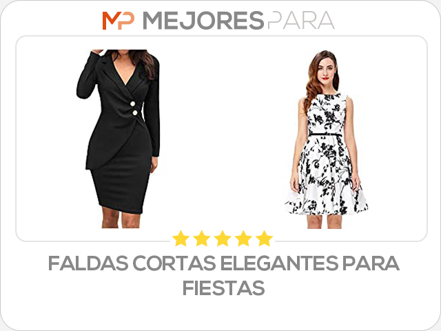 faldas cortas elegantes para fiestas