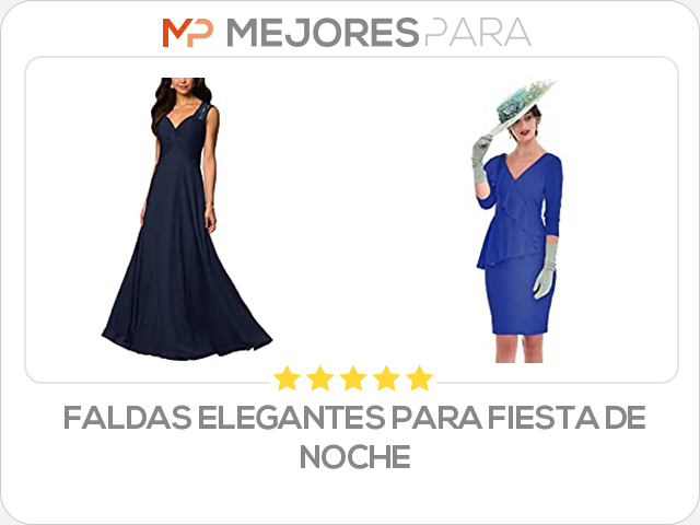 faldas elegantes para fiesta de noche