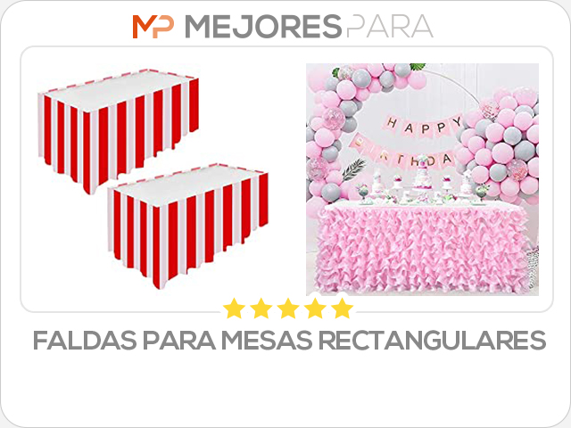 faldas para mesas rectangulares