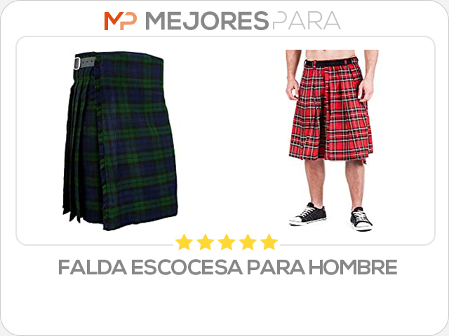 falda escocesa para hombre