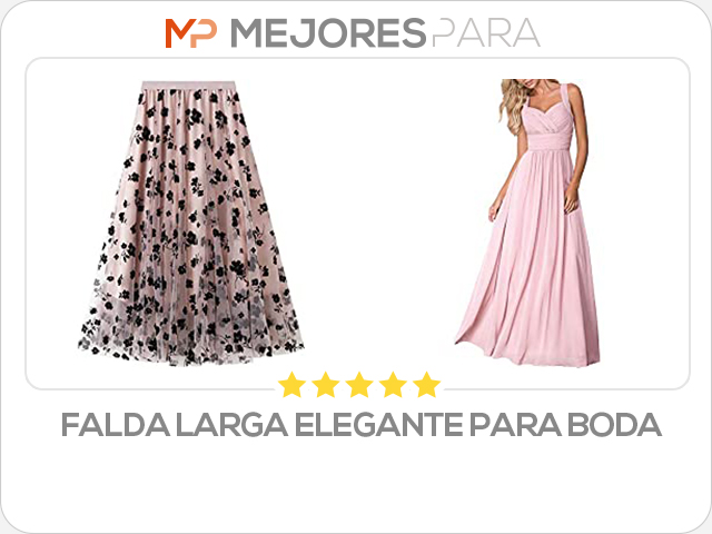 falda larga elegante para boda