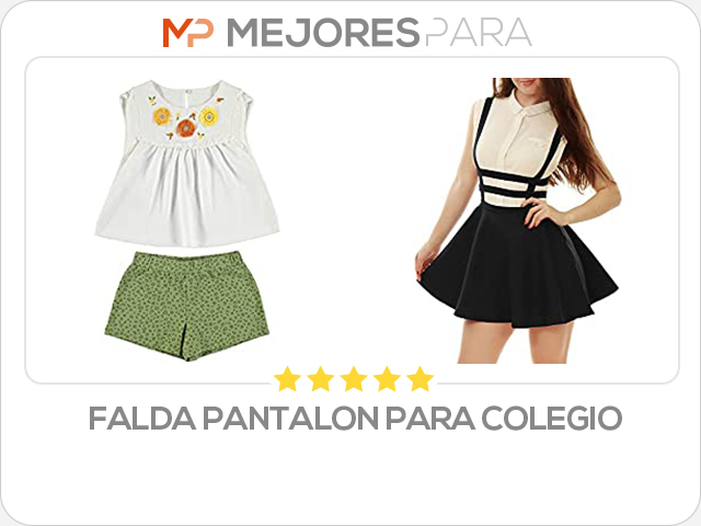 falda pantalon para colegio