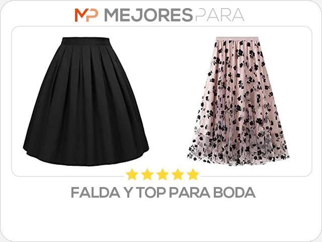 falda y top para boda