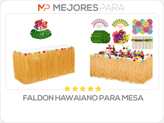 faldon hawaiano para mesa