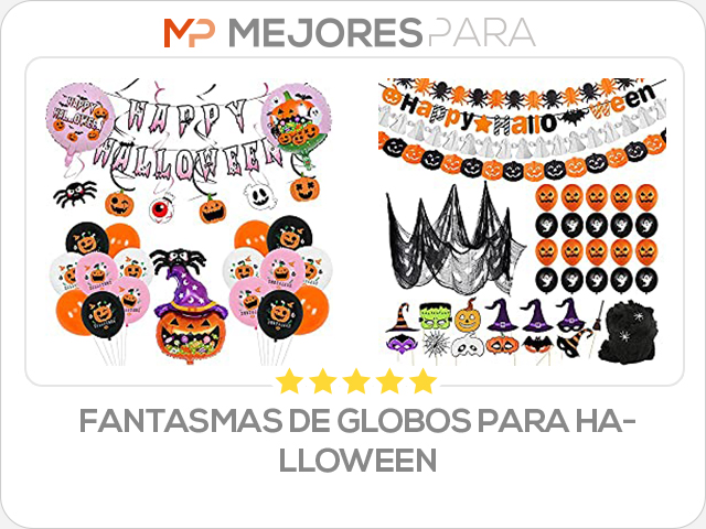 fantasmas de globos para halloween