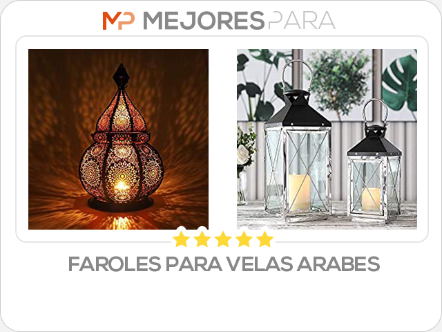 faroles para velas arabes