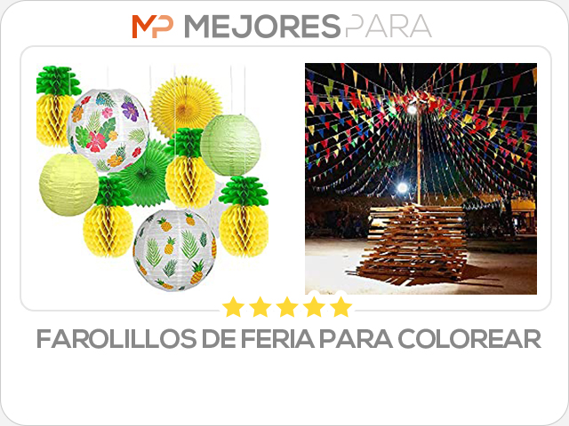 farolillos de feria para colorear