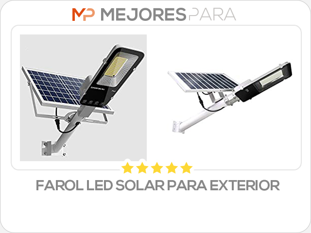 farol led solar para exterior