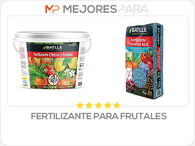 fertilizante para frutales