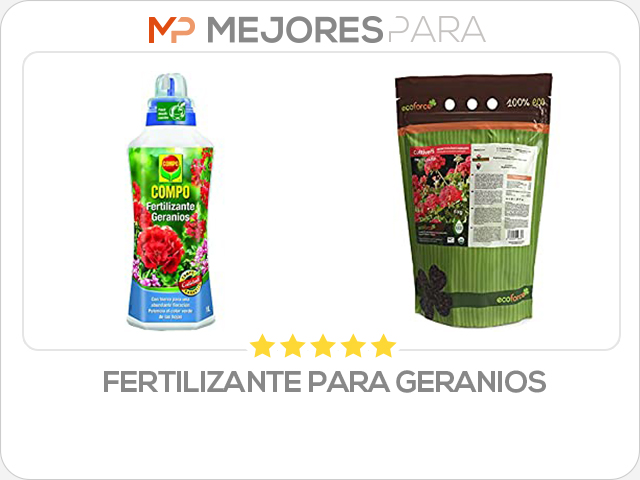 fertilizante para geranios