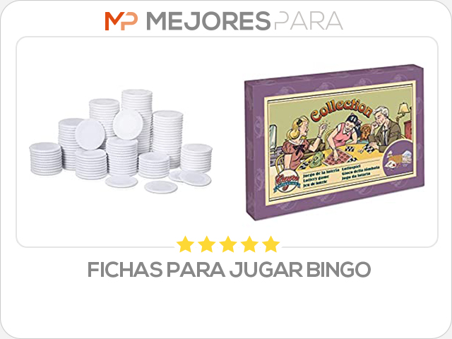 fichas para jugar bingo