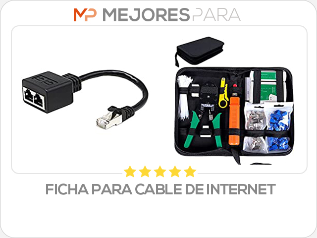 ficha para cable de internet