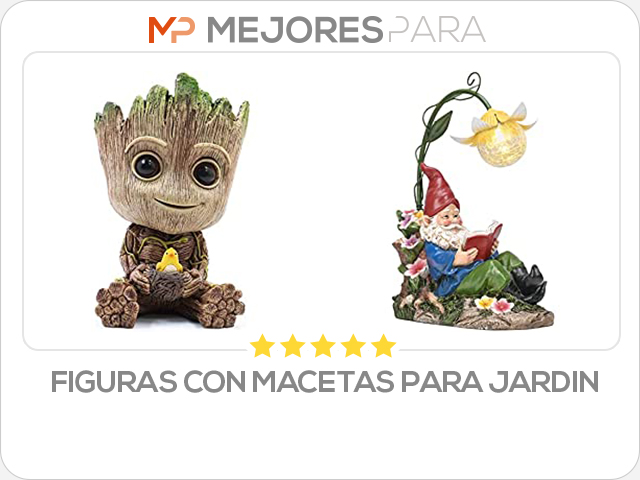 figuras con macetas para jardin