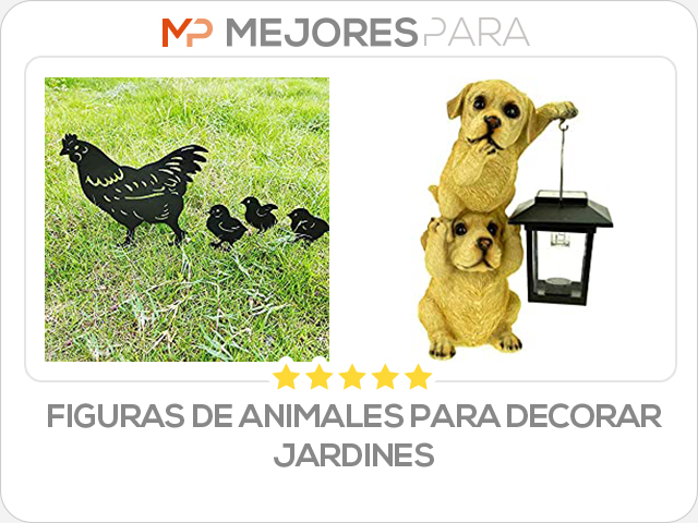 figuras de animales para decorar jardines