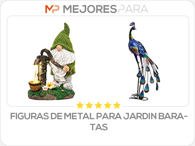 figuras de metal para jardin baratas