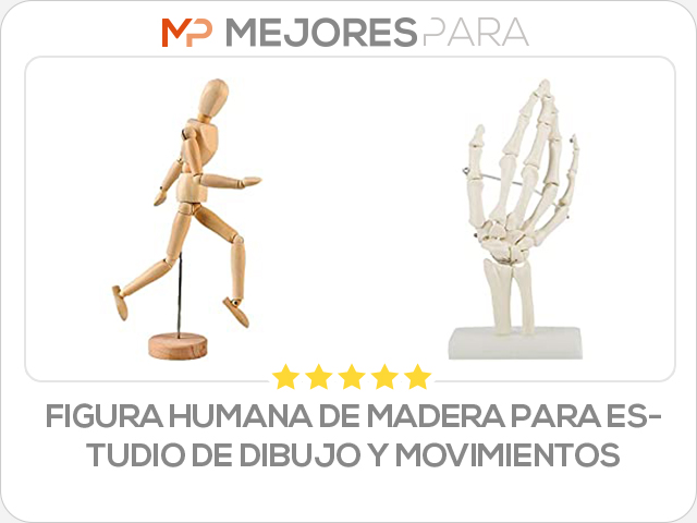 figura humana de madera para estudio de dibujo y movimientos