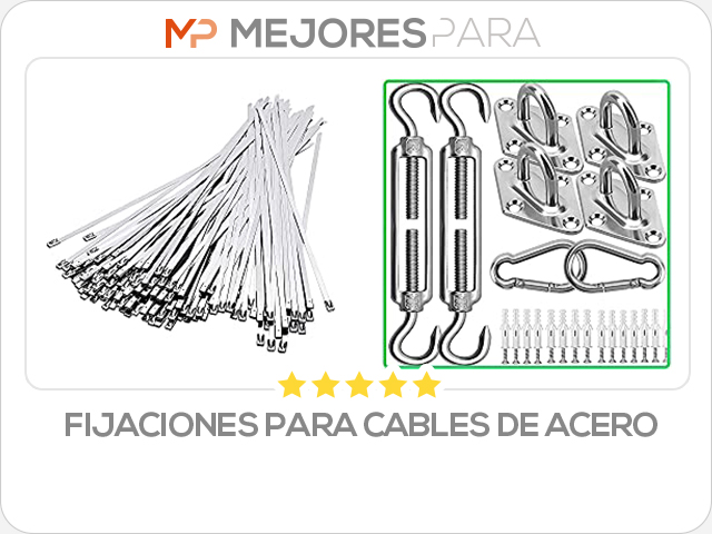 fijaciones para cables de acero