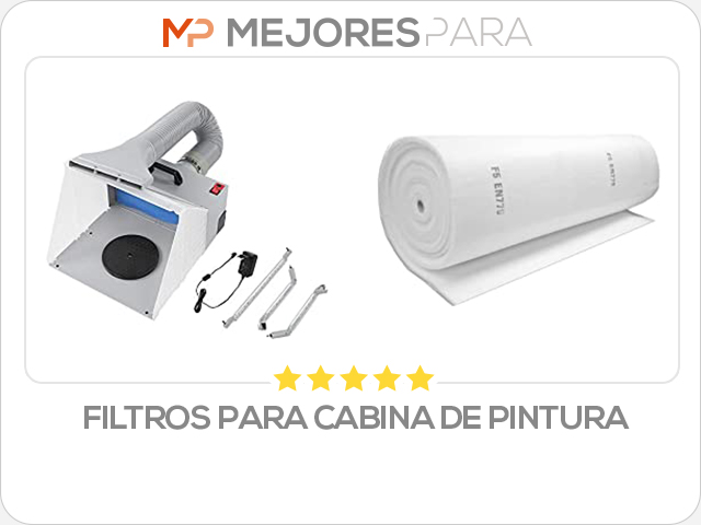 filtros para cabina de pintura