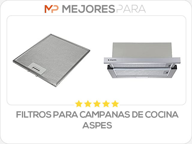 filtros para campanas de cocina Aspes