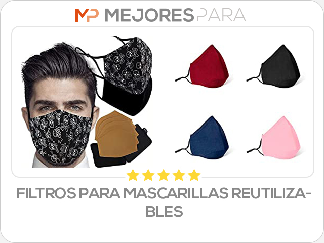 filtros para mascarillas reutilizables