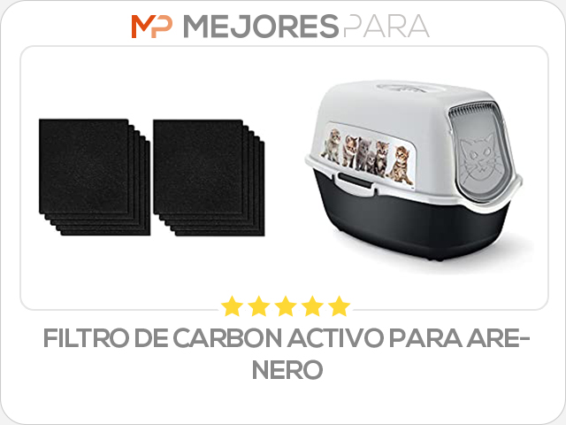 filtro de carbon activo para arenero