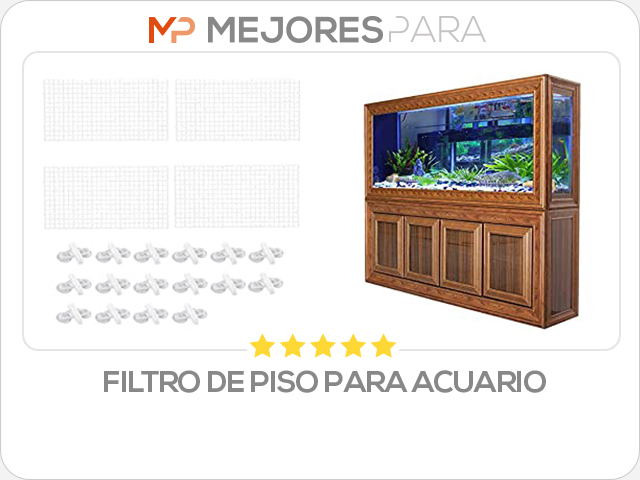 filtro de piso para acuario