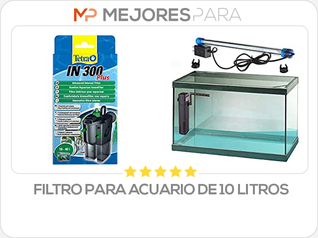 filtro para acuario de 10 litros