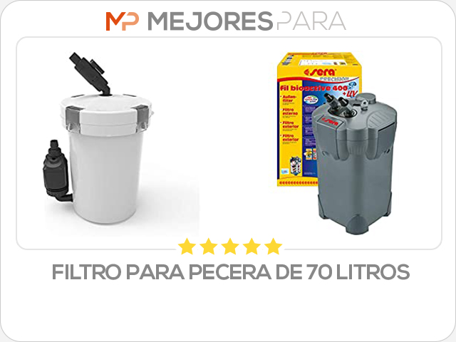 filtro para pecera de 70 litros