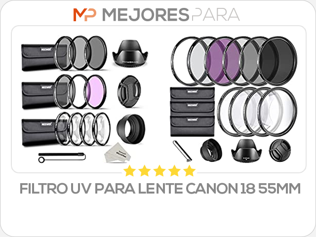 filtro uv para lente canon 18 55mm