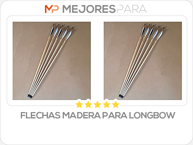 flechas madera para longbow