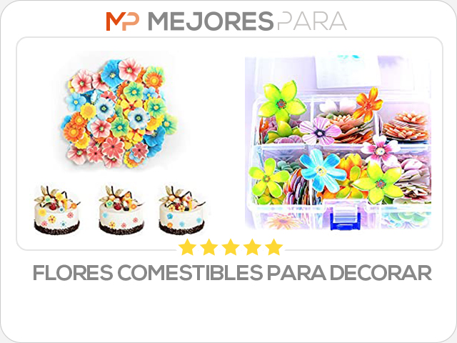 flores comestibles para decorar