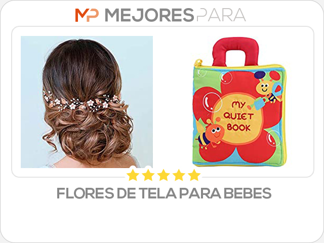 flores de tela para bebes