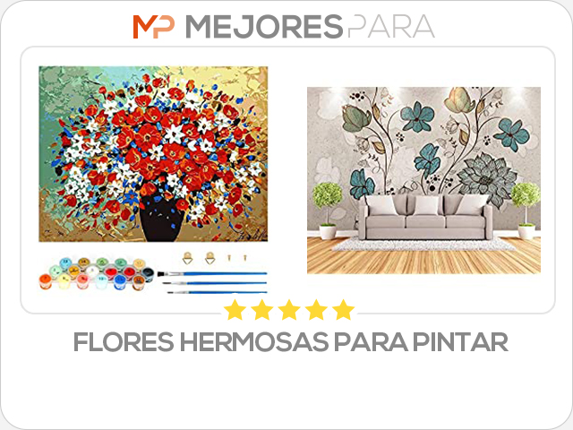 flores hermosas para pintar