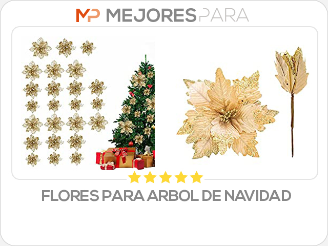 flores para arbol de navidad