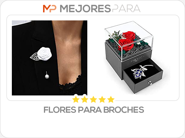 flores para broches