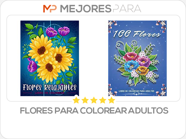 flores para colorear adultos