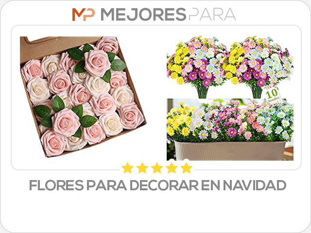 flores para decorar en navidad