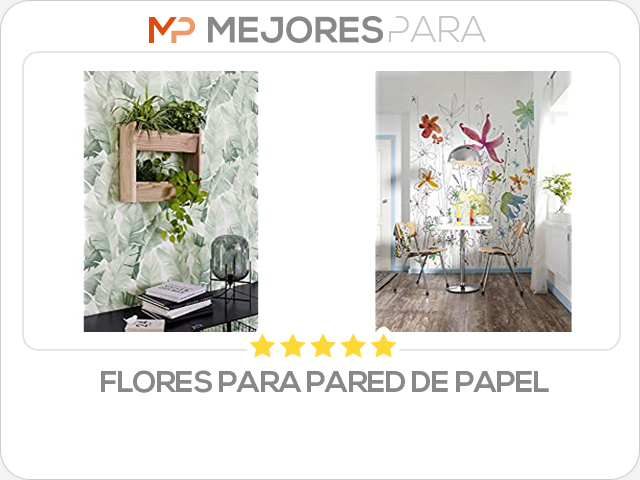 flores para pared de papel