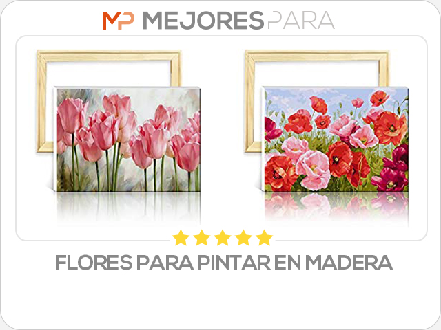 flores para pintar en madera