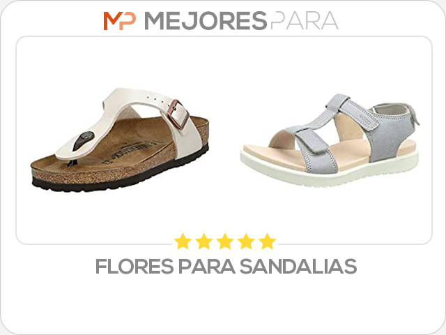 flores para sandalias