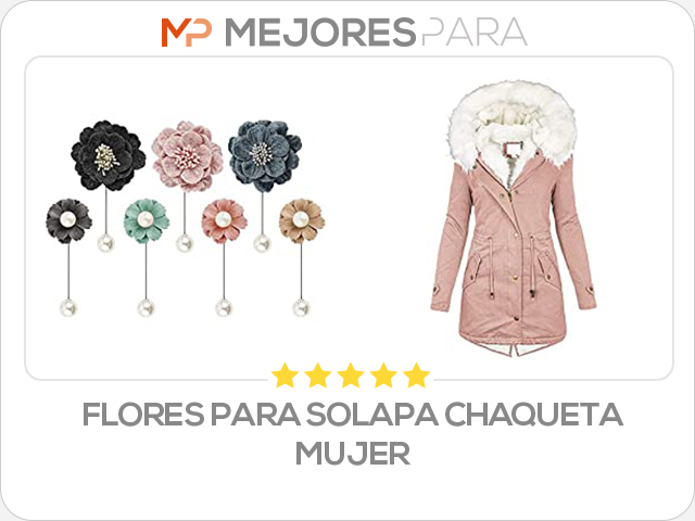 flores para solapa chaqueta mujer