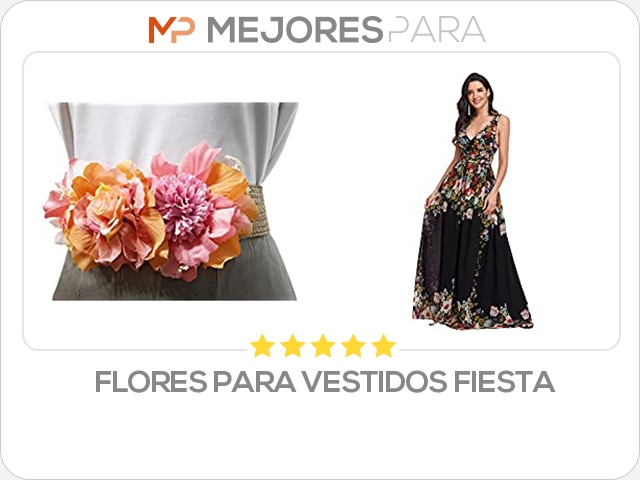 flores para vestidos fiesta